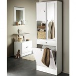 armoire salle de bain avec bac a linge integre