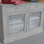 buffet bas gris taupe