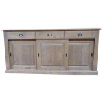 buffet bas gris taupe