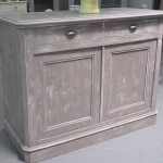 buffet bas gris taupe