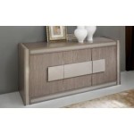 buffet bas gris taupe