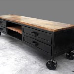 buffet bas metal industriel