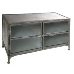 buffet bas metal industriel