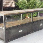 buffet bas metal industriel