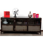 buffet bas metal industriel