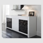 buffet bas noir et blanc