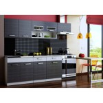 buffet de cuisine noir et gris