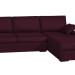 canape d'angle violet