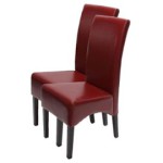 chaise de salle a manger rouge