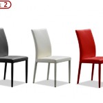 chaise de salle a manger rouge
