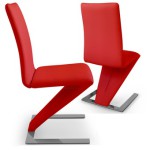 chaise de salle a manger rouge