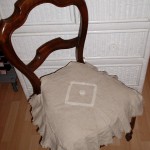 galette de chaise lin