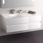 meuble salle de bain laque blanc