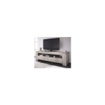 meuble tv bas en bois 2 tiroirs l140cm segur