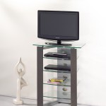 meuble tv haut verre