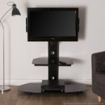 meuble tv haut verre