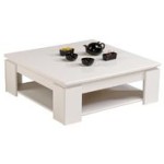 Table basse en bois blanchi