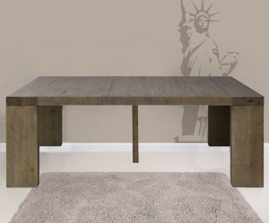 table console extensible bois