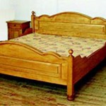 lit deux personnes en pin