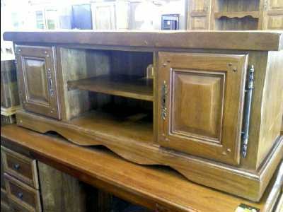 meuble tv bas chene massif