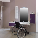 meuble vasque handicape