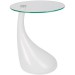 table d'appoint blanc laque