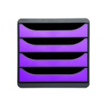caisson de bureau violet