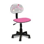 chaise de bureau fille rose