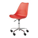 chaise de bureau rouge