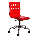 chaise de bureau rouge