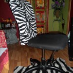chaise de bureau zebre