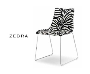 chaise de bureau zebre