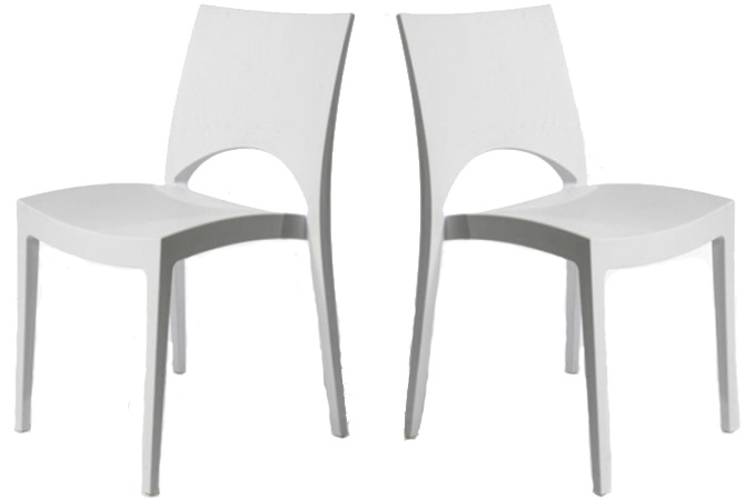 chaise de cuisine blanche pas cher