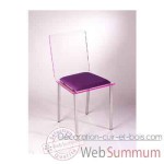 galette de chaise transparente