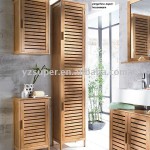 meuble haut salle de bain bambou