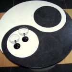 table basse ying yang