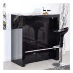 table de bar design laque st honore noir