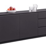 buffet bas gris laque