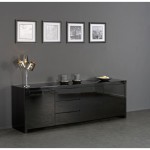 buffet bas noir laque