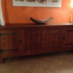 buffet bas rustique chene