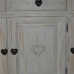 buffet de cuisine en bois blanc