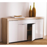 buffet de cuisine en bois blanc