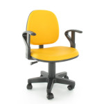 chaise de bureau jaune
