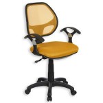 chaise de bureau jaune