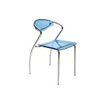 chaise de cuisine bleu