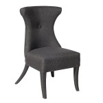chaise de salle a manger design grise