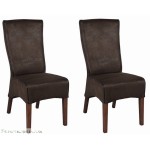 chaise salle a manger marron