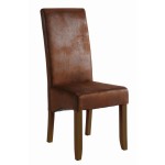 chaise salle a manger marron