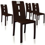 chaise salle a manger marron