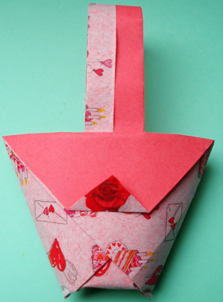 corbeille papier origami